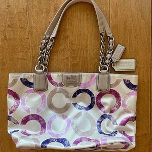 Large Coach Tote Handbag